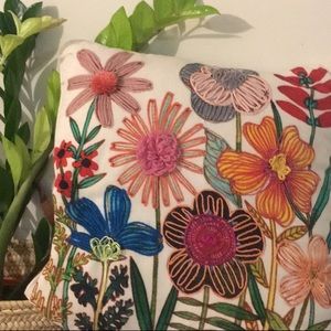 New with Tags! Hallmark Artist Embroidered Pillow